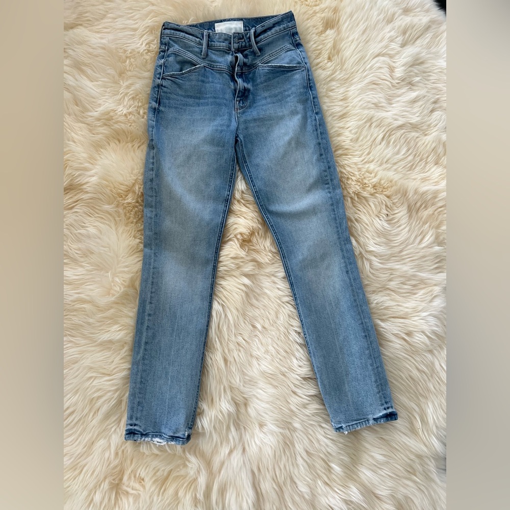 Mother The Dazzler Yoke Front Ankle in Wild Calling size 25
